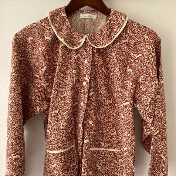 Doen Other - RARE Paz Pajama TOP in Prancing Fawn